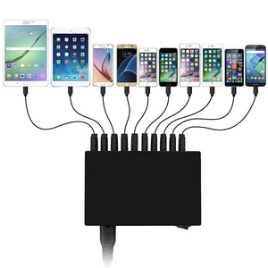 Stazione di Ricarica per <span class=keywords><strong>Smartphone</strong></span> 5V 12A, Caricatore Multiporta USB ad Alta Potenza 60W con 10 Porte per Cellulari - Product Image 5