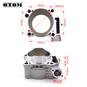 Bloc-cylindres en aluminium OTOM 96 mm pour <span class=keywords><strong>moteur</strong></span> de moto tout-terrain HONDA CRF450R 2004-2008 12100-MEN-671 12100-MEN-670 - Product Image 6