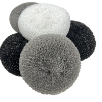 Éponge de nettoyage en maille de plastique souple de haute qualité, en PP, PE, nylon, colorée, pour la cuisine, boule de nettoyage pour la vaisselle