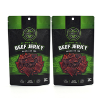 Diskon besar kustom tas Jerky sapi kualitas makanan stik dendeng sapi plastik kemasan makanan tas Mylar untuk dendeng sapi