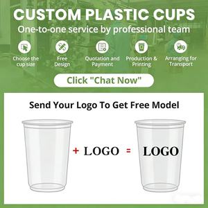 Gobelet en plastique transparent pour boissons froides de 16 oz de qualité alimentaire, gobelet à thé au lait Boba jetable avec logo personnalisé - Product Image 5
