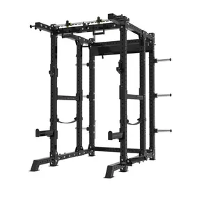 Commercial multi-function fitness equipment power cage smith machine squat rack integrated trainer power rack gym center use