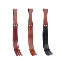 Pala de castigo de cuero con mango de madera para BDSM y fetichismo, látigo de caballo para palmadas en el trasero, resistente al agua, equipo de bondage para adultos