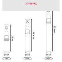 Rouleau applicateur de crème pour les yeux sans air en plastique personnalisé de 5ml 10ml 15ml pour bouteille à bille sérum seringue masque facial ensemble de voyage