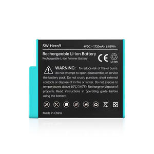 Paquete de batería de iones de litio OEM 4V 1720mAh para cámara de acción <span class=keywords><strong>Go</strong></span> <span class=keywords><strong>Pro</strong></span> HERO9 nuevos accesorios de cámara deportiva - Product Image 1