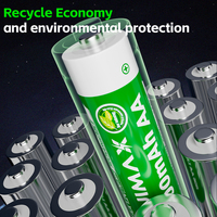 Paquete de batería recargable PUJIMAX AAA Ni-MH ecológico, 4 Uds., celda de batería AAA Ni-MH, Envío listo para aplicación de linterna de reloj