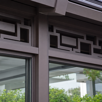 Porte coulissante en aluminium à haute transmission lumineuse HUACAI, véranda en verre trempé, serre de jardin pour terrasse extérieure