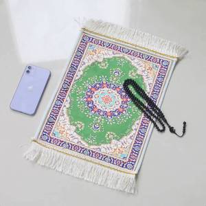 La fábrica Yasen suministra al por mayor alfombras lavables de lana/seda impresas, cuentas de oración desmontables con 99 cuentas, logotipo personalizado, regalos para Eid. - Product Image 1
