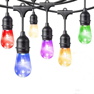 Produttore esterno luce decorativa solare <span class=keywords><strong>luces</strong></span> <span class=keywords><strong>navidenas</strong></span> Smart color solare s14 vintage edison lampadine colorate stringa luci - Product Image 4