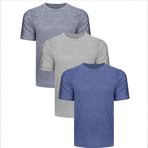 Camiseta de manga corta con cuello redondo de secado rápido para hombre, corte regular, jersey de algodón para baloncesto, correr y fitness - Product Image 1