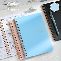 Nouvel agenda hebdomadaire haut de gamme entièrement personnalisable pour étudiants, format A5, planificateur quotidien, carnet à spirale, couverture en PP, cadeau inspiré d'Instagram