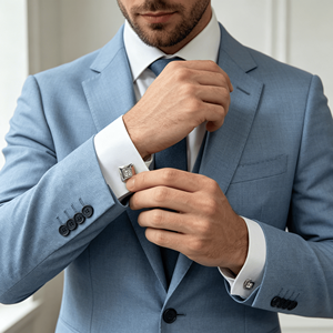 Vente flash : Ensemble classique de boutons de manchette et de clous de chemise pour hommes, pour chemises de smoking et tenues professionnelles - Product Image 2