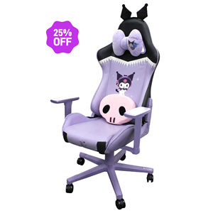 Nouvelle <span class=keywords><strong>chaise</strong></span> de jeu pour enfants, style moderne, avec appuie-tête amovible, siège souple, couleur violette Kuromi, best-seller en Amérique du Sud, prix abordable - Product Image 1