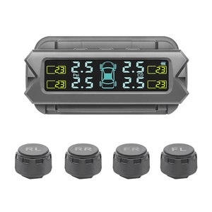Zonne-energie Tpms Externe Sensoren Auto Bandenspanning Alarm Systeem Tpms <span class=keywords><strong>Security</strong></span> Alarm - Product Image 1