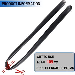 Car Door Edge Protection Guards Universal Fit <strong>Rubber</strong> <strong>B</strong>-pillar Edge Trim Car Protection Door Edge Fit for Most Car - Product Image 4