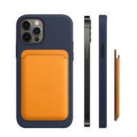 Dompet kulit PU magnetik untuk iPhone 16 15 14 13 12 Pro Max Plus tempat kartu kredit untuk Apple grosir aksesori ponsel