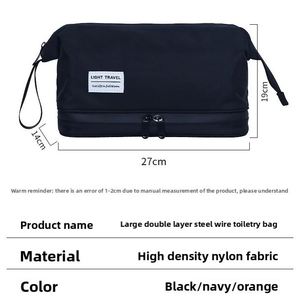<b>Men</b> <b>Toiletries</b> Portable Travel Cosmetics Large Capacity Waterproof Cosmetic <b>Bag</b> Business Trip Storage Promotion Logo - Product Image 3