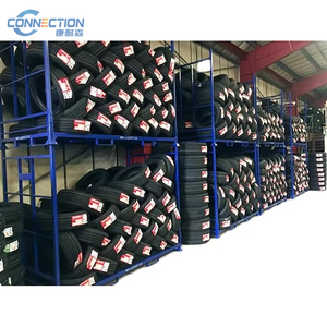 אחסון מחסן OEM ערימה ניידת צינור מתכת פלדה משאית צמיג עמוד צמיג משטח צמיג מתלה מתלה צמיגים מתקפל - Product Image 1