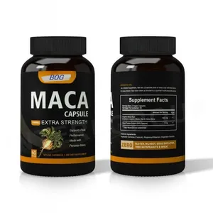 OEM/ODM Organic Maca Root Powder Capsules 1500 Mg With Black + Red + Yellow Peruvian Maca Root Extract Supplement