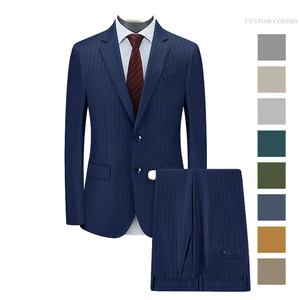 Ensemble blazer, veste et pantalon de style moderne, broderie de couleur personnalisée, costumes de mariage pour hommes pour cérémonie de fête culturelle - Product Image 5