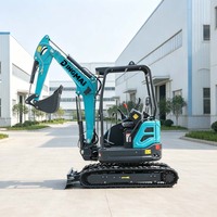 Mini-excavatrice diesel sur châssis, haute capacité de franchissement, micro-pelle hydraulique, accessoires de travail pour les travaux agricoles, personnalisable