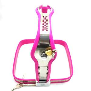 Nuovo in acciaio inox T-stile cintura di castità femminile bdsm bondage della vagina <span class=keywords><strong>anale</strong></span> <span class=keywords><strong>plug</strong></span> <span class=keywords><strong>anale</strong></span> perline spina cinture di castità mutandine per la donna - Product Image 6