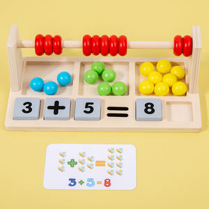 HOYE CRAFT – pince à <span class=keywords><strong>boulier</strong></span> en bois coloré pour enfants, <span class=keywords><strong>jeu</strong></span> de perles, tri de jouets éducatifs pour bébé - Product Image 4