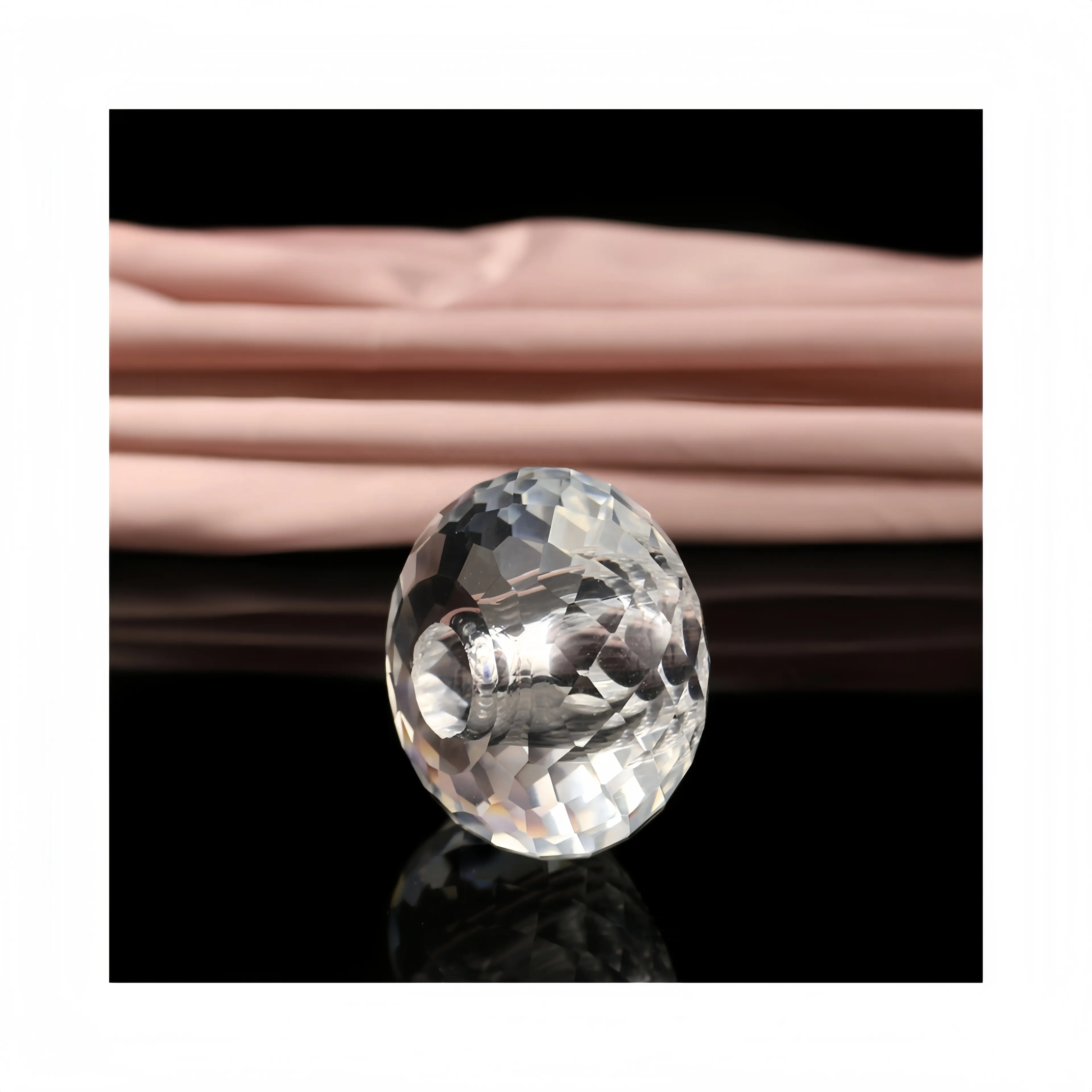 Boule de verre cristal 50mm d'approvisionnement d'usine pour accessoire de lampe