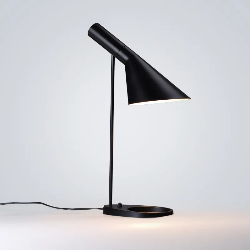 Modern simple Aj Black Designer Nordic eye protection button switch Desk European Table Lamp