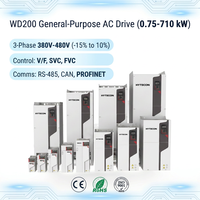 Inverter per Industria Pesante HYTECON 110KW 132KW VFD Trifase 380V 50/60Hz IP20 Sistema di Azionamento a Frequenza 150HP 180HP Velocità Motore AC