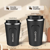 Gobelet Isotherme de Voyage en Acier Inoxydable avec Logo Personnalisé Imprimé pour Café, Utilisation Promotionnelle et Nomade