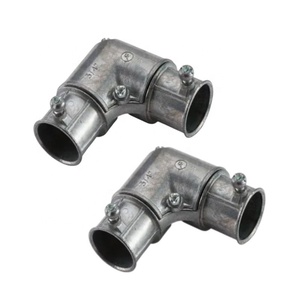 3/4 \ "kẽm <span class=keywords><strong>Die</strong></span> <span class=keywords><strong>Cast</strong></span> EMT nhanh chóng Khớp nối điện ống dẫn Phụ kiện 90 độ Mũ góc kéo khuỷu tay nối phụ kiện đường ống - Product Image 1