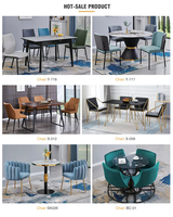 Chaise de négociation en plastique de simplicité européenne, thé au lait, Dessert, magasin, Macaron Pp, chaise de salle à manger