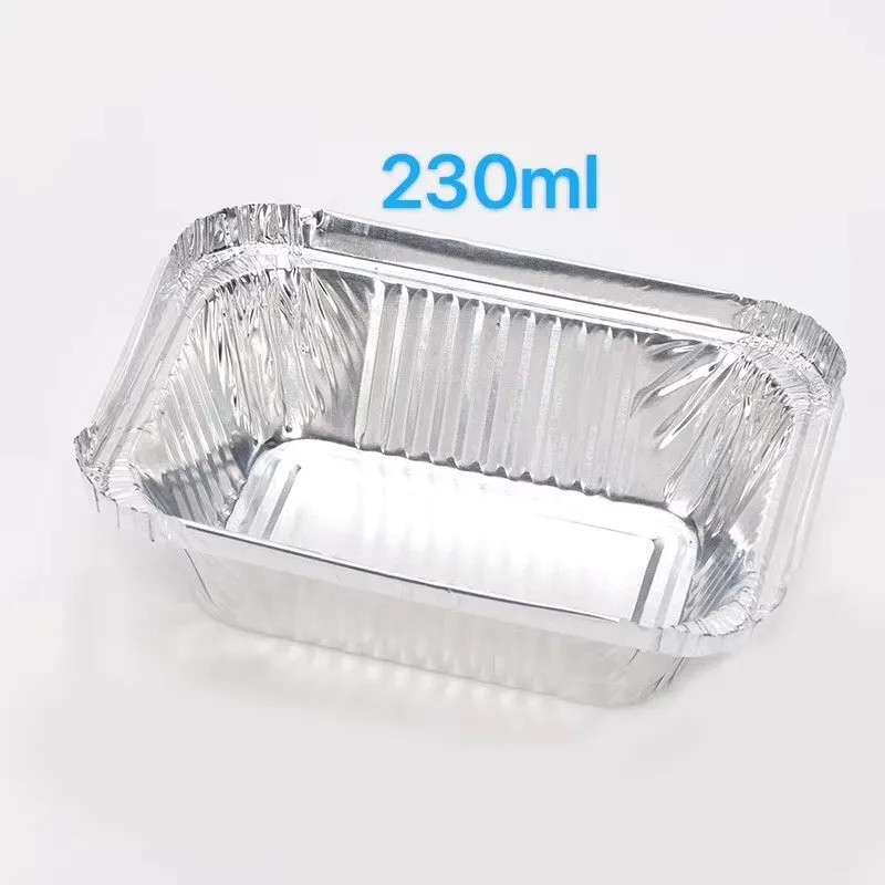 Cấp Thực Phẩm Dùng Một Lần Nhôm Lá Container Tin Nhỏ Giọt Chảo Khay Carryout Hộp Ăn Trưa