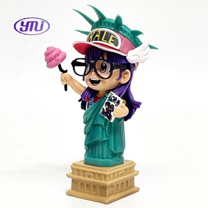 Statua della Libertà in PVC da 14 cm, modello <span class=keywords><strong>Arale</strong></span>, action figure creativa a tema cartone animato, regalo per bambini e amici - Product Image 4