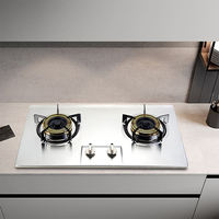 Table de cuisson à double cuisson encastrée pour appareils de cuisine Cuisinière à gaz à 2 brûleurs pour la cuisson