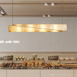 Long Fabric Chandelier Six-Head LED Energy-Saving <b>Lamp</b> For <b>Study</b> Room Dining Room Home Decor - Product Image 4