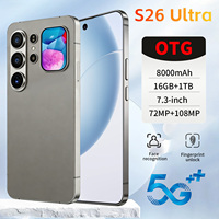 S26 Ultra 5G Smartphone Android 15 7,3 Zoll 120Hz LCD Dynamisches Rückdisplay 16GB RAM 1TB ROM 108MP Kamera