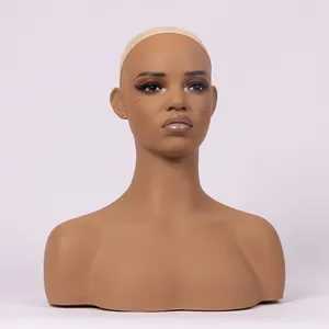 Noahsir bán buôn Tóc Giả hiện thực mannequin đầu với vai và trang điểm cho tóc giả hiển thị