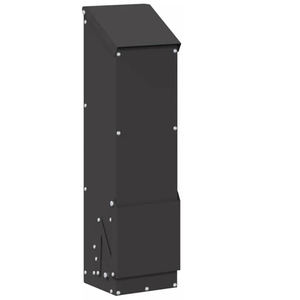 Mangeoire à coquilles d'huîtres et à gruau pour poulets JH-Mech avec couvercle et crochet de suspension, lot de 2 mangeoires et abreuvoirs métalliques pour volailles - Product Image 2