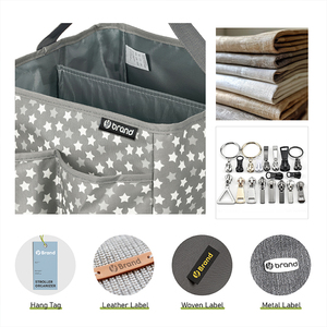Grand organisateur portable de pépinière au design personnalisé, panier à couches pour bébé, <span class=keywords><strong>rangement</strong></span> pour sacs de maman - Product Image 3
