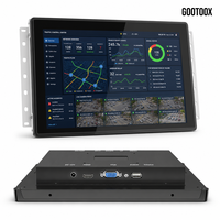 Monitor de Pantalla Táctil Capacitiva de 7/10.1/13.3/15.6/21.5 Pulgadas con Montaje Empotrado, VGA, para Centro de Control de Redes Eléctricas