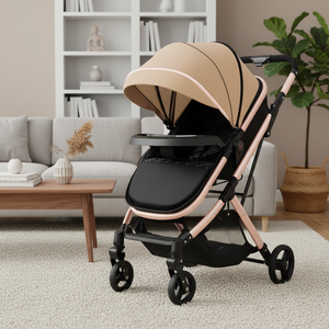 Peso leggero reversibile carrozzina personalizzata a spinta terzine passeggino portabagagli per aereo - Product Image 5