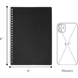 Paquete de 1 Cuaderno Espiral con Tapa Suave de Papel Kraft, Planificador Universitario con Rayas, Tamaño A5, 140 Páginas (70 Hojas), Resistente a las Manchas, Regalo Térmico Premium - Product Image 2