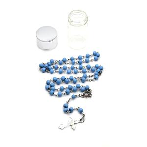 Collar con Cruz, Rosario, Botella de Vidrio, Joyería Religiosa Unisex, Cristal, Diamantes de Imitación, Origen Yiwu RN-421 - Product Image 3