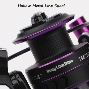 Carrete de Pesca Giratorio Totalmente Metálico con Rodamientos de Acero Inoxidable 12BB+1RB, Relación de Velocidad 5.2:1, para Agua Salada, Río, Señuelos Artificiales y Pesca en Arroyos - Product Image 4