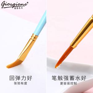 Giorgione haute qualité Nylon cheveux manche en bois oiseau chanson série 6 pièces artiste peinture pinceaux ensemble - Product Image 4