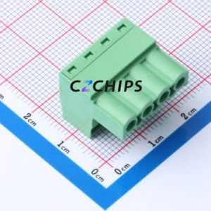 DB2EK-5.0-4P-GN-S Plug-in Terminal Block P=5mm Connector ( Connector Type: Male Plug )( Construction: 1x4P )( Pitch: 5mm ) - Product Image 2