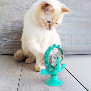 Dispensador Automático de Comida para Gatos y Juguete Interactivo con Movimiento de Molino de Viento para Mascotas, en Stock, Suministros para Mascotas - Product Image 5