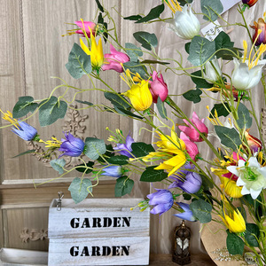 Palace Lantern <b>Lily</b> <b>Artificial</b> Silk Flowers Plastic Wedding Decorations Living Room Garlands - Product Image 1